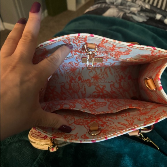 Pink and Tan Women's Bag - Picture 2 of 2